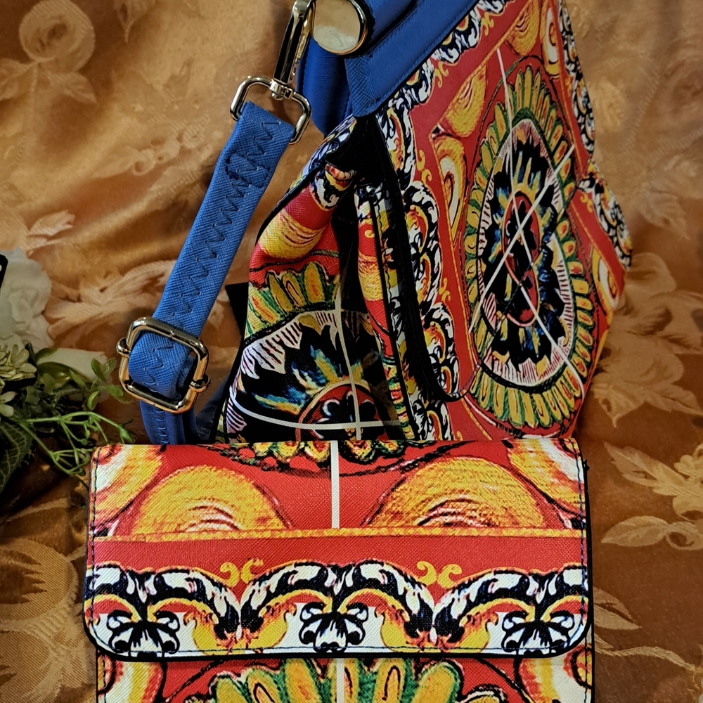 Vibrant Multicolor Patterned Women's Shoulder Bag - image 9